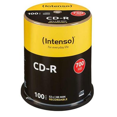CD-R Intenso 700MB 52x 100 Stéck Spindel