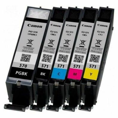 Original Canon PGI-570PGBK + CLI-571 Tintenbehälter Multipack