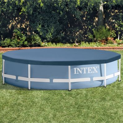 Poolabdeckung Intex 28030 fér runde Pools ß 3,05 m, blau