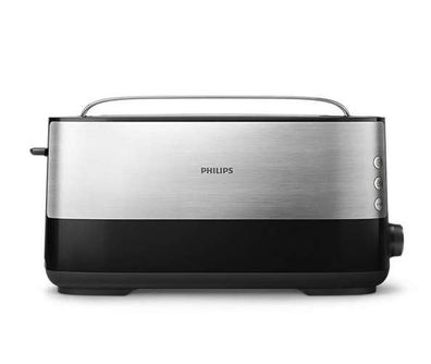 Toaster Philips HD2692/90 mit 8 Bräunungsstufen, 1030 W, schwarz metallic