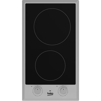 Vitrokeramik-Kochfeld Beko HDCC32200X 2 Kochzonen