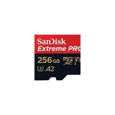 MicroSDXC SanDisk Extreme Pro 256 Go, hohe Geschwindigkeit