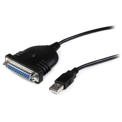 Adapter StarTech USB zu DB25 Parallelkabel 1,8m Schwarz