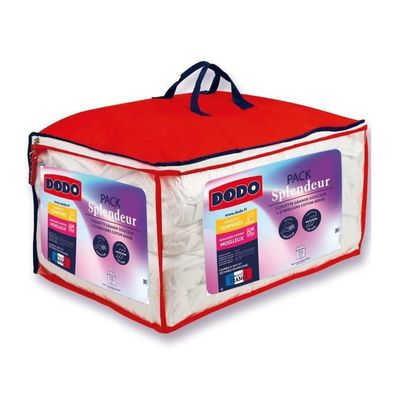 Bettdecken-Set Dodo Splendeur 220 x 240 cm Weiß
