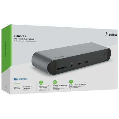 Dockingstation Belkin Thunderbolt 4 Dock Pro mit 12 Ports