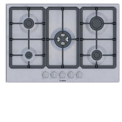 Gas-Kochfeld Bosch Serie 4 PGQ7B5K90, 75 cm, Edelstahl