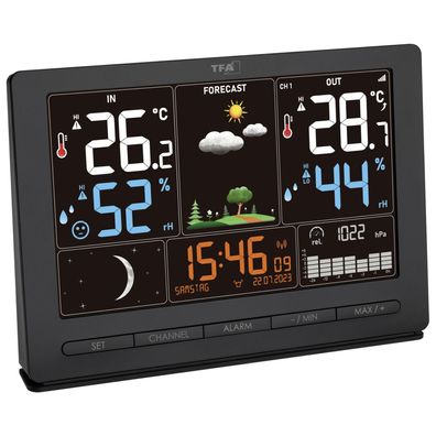 Wetterstation TFA-Dostmann 35.1118.01 mit Farbdisplay