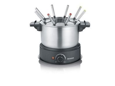 Fonduegerät Severin FO 2470 fér 8 Personen, 1,4 L, Schwarz/Inox