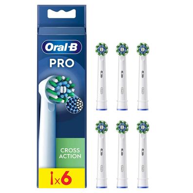Aufsteckbérsten Oral-B Pro Cross Action 6er Weiß