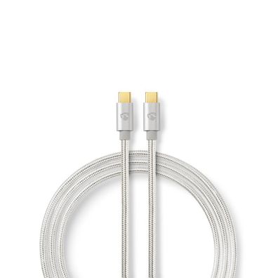 USB-Kabel Nedis CCTB64700AL20 2 m Aluminium USB 3.2 Gen 1
