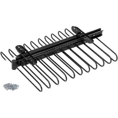 Ausziehbarer Hosenhalter Emuca 11 Stangen Schwarz