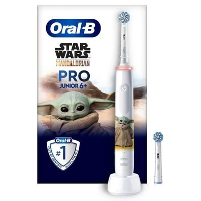 Elektrische Zahnbérste Oral-B Pro 3 Teen Baby Yoda Weiß