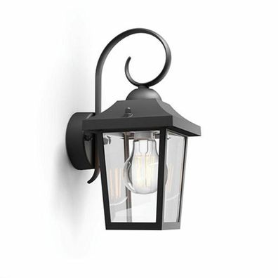 Wandleuchte Philips myGarden Buzzard Schwarz Vintage