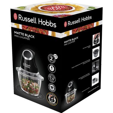 Mini-Häcksler Russell Hobbs 24662-56 Matte Schwarz 500 ml