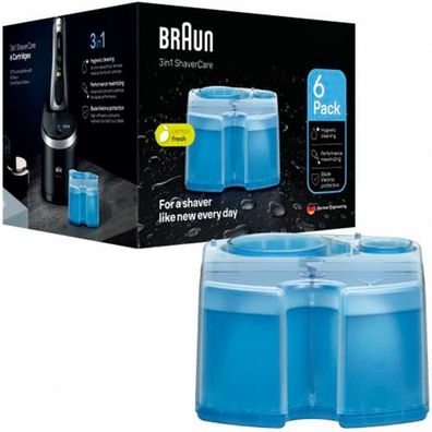 Reinigungs-Kartuschen Braun CCR 6er-Pack fér Rasierer