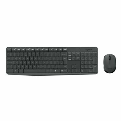 Kabelloses Tastatur- und Maus-Set Logitech MK235, grau