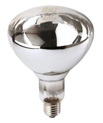 Lampe Philips BR125 IR 250W E27 Weiß