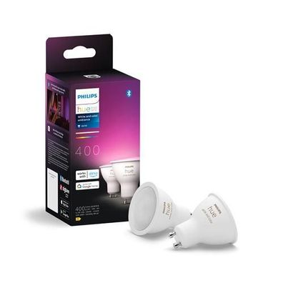 Intelligente Philips Hue GU10 Doppelpack Weiß & Farbe 2x230lm
