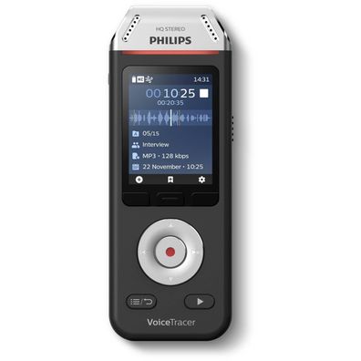Digitaler Diktiergerät Philips DVT2110/00 mit 8GB Speicher