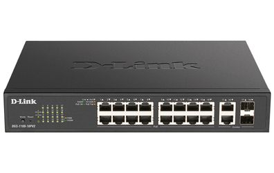 D-Link DGS-1100-18PV2 18-Port PoE+ Gigabit Smart Manag. Switch