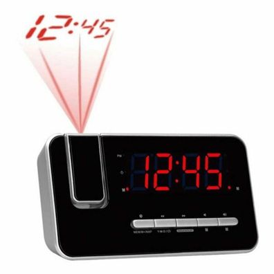 Radio-Wecker Denver CRP-618 mit LED-Projektion und Doppeltimer