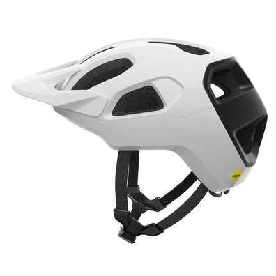 Mountainbikehelm Poc Cularis mit MIPS Schutz, weiß/schwarz