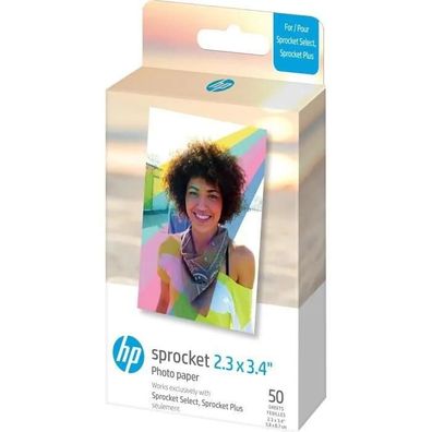 Papier photo autocollant HP Sprocket Select 50 Blatt 5,8x8,7 cm