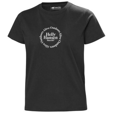 T-Shirt Helly Hansen Core Graphic Schwarz