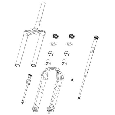 Fahrradgabel RockShox Air Solo Feder 100 mm-26