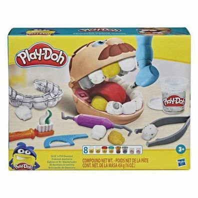 Zahnarztkoffer Play-Doh mit 10 Werkzeugen und 8 Farben