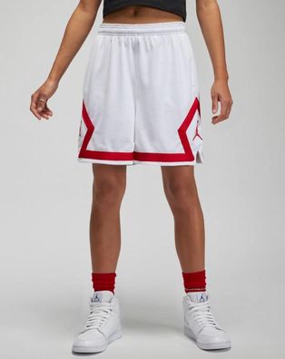 Basketball-Short Jordan Diamond Weiß/Rot