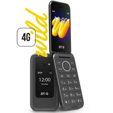 Klapphandy SPC 2336N mit 4G fér Senioren, Schwarz