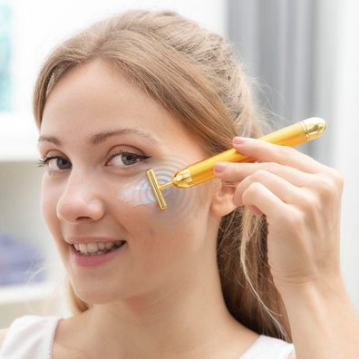 Hochfrequenz-Gesichtsmassagegerät Northix T-Vibe InnovaGoods golden