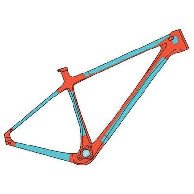 Schutzaufkleber RideWrap Kit fér Mountainbike-Rahmen glänzend klar