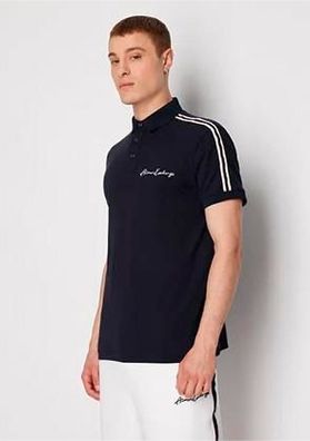 Polo Armani Exchange Herren Kurzarm Blau