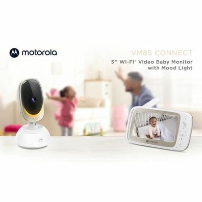 Babyphone Motorola VM85 Connect mit 5-Zoll-Display und 300 m Reichweite
