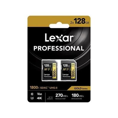 Speicherkarte Lexar Professional GOLD Series 128 GB SDXC UHS-II