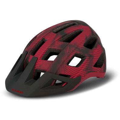Enduro Helm Cube Badger Rot, verstellbares Visier