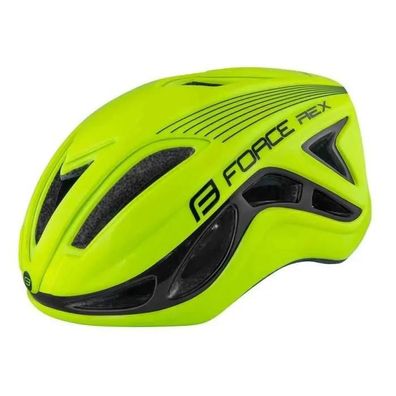 Fahrradhelm Force Rex Gelb-Fluo und Schwarz