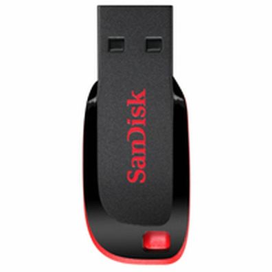 USB-Stick SanDisk Cruzer Blade 128GB USB 2.0 Schwarz/Rot