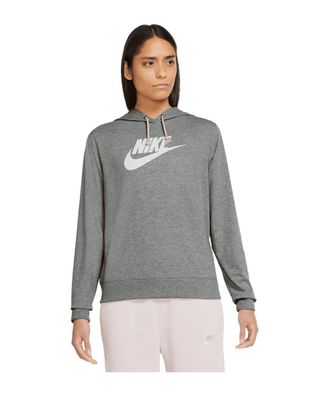 Sweatshirt Nike Sportswear Gym Vintage mit Kapuze, Grau, Damen