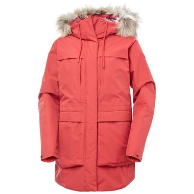 Damen Parka Helly Hansen Coastal mit wasserdichter HELLY TECHÂ® Membran, Rot, Größe L