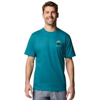 T-Shirt Columbia Kettle River Outdoor Klassisch Blau