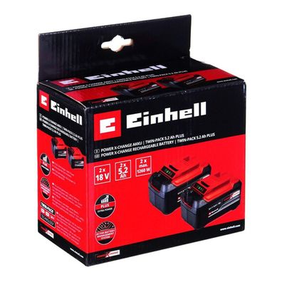 Batterien Einhell 18V Power X-Change Twinpack 5,2Ah