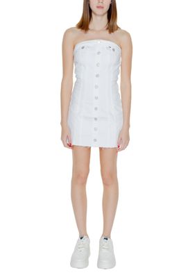 Kleid Tommy Hilfiger Mini Bustier Weiß
