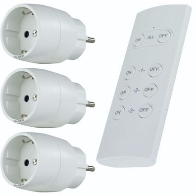 Intelligente Steckdose REV 0085500103 Weiß mit Fernbedienung