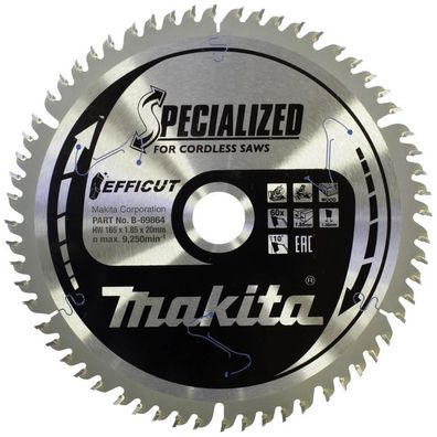 Kreissägeblatt Makita Efficut 165 mm, 60 Zähne