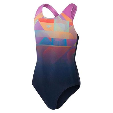Badeanzug Speedo Digi Placement Splashback rosa