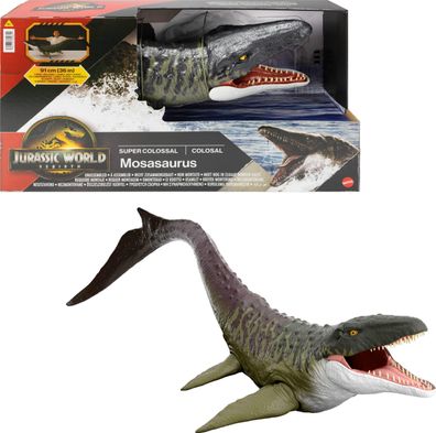Spielzeug Mattel Kolossalny Mosasaurus lebendige Farbe