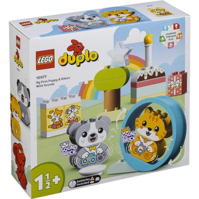 Spielzeug LEGO DUPLO 10977 Erste Welpen und Kätzchen mit Soundeffekten